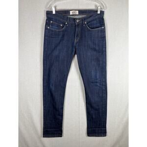 Naked & Famous Men’s Weird Guy Indigo Raw Denim Size 32 32x31 Jeans EUC Zip Fly